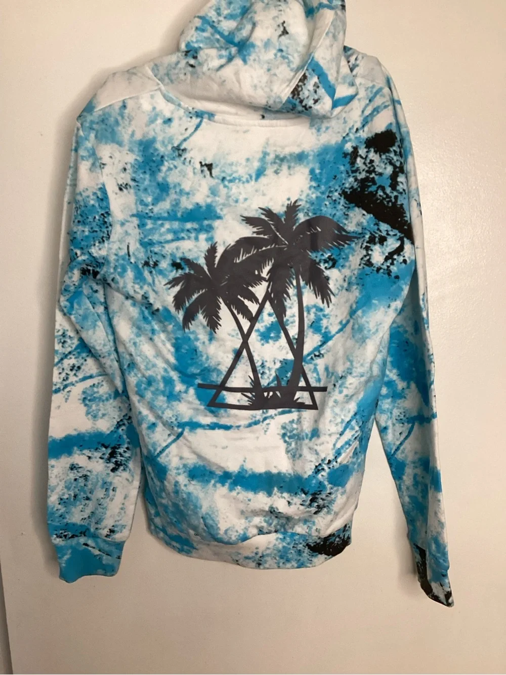 Eleven Paris Blue & Black Tie-Dye Graphic Pullover Sweatshirt & Short Set 12 y o